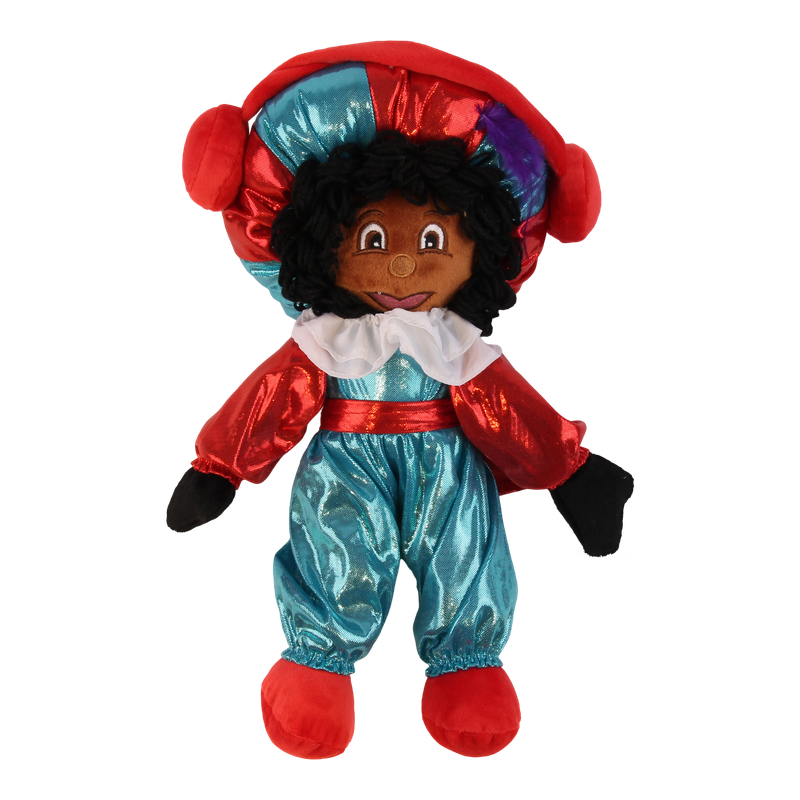Figuur Piet met koptelefoon Glanzend Textiel 1