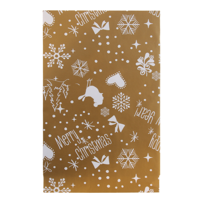 Luxe cadeauzakje 12x19cm Merry christmas 1