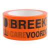 Tape 50mm PP 66m op rol Breekbaar Oranje